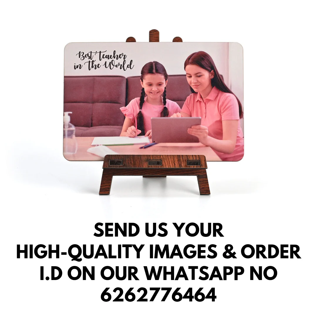 Customizable Photo Frame Design With Stand | Pre-Printed Custom Images for Family, Friends, and Special Moments | Unique Gift for Home Décor